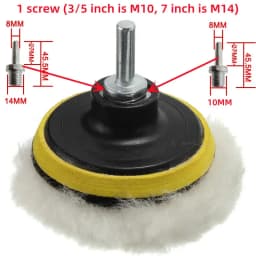 3" 5" 7" 80/125/180mm Polishing Sponge Pad Kit Car Polisher Soft Wave Foam Waffle Pad Car Wash Cleaning Detailing Tool