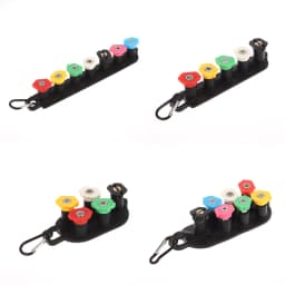 Multi Functional High Pressure Washer Tips Set With Nozzle Holder 5/7 Nozzle Tips 1/4 Inch Quick Connector DIY Accessories