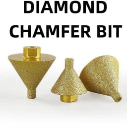 M14 Diamond Chamfer Corn Drill Bit Enlarged Hole Beveling Grinding Tools 50mm for Granite Marble Tiles Stone Cutting Cone Carve