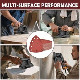 Wholesale 160-1Pcs 11Holes Mouse 40-2000 Grits Sander Sandpaper Triangule Sand Paper Abrasive Triangle Sanding Disc Detail