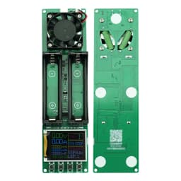 2-CH 18650 21700 Battery Capacity Tester MAh MWh Digital Internal Resistance Meter with 1A Charge Discharge Function Fan Cooling