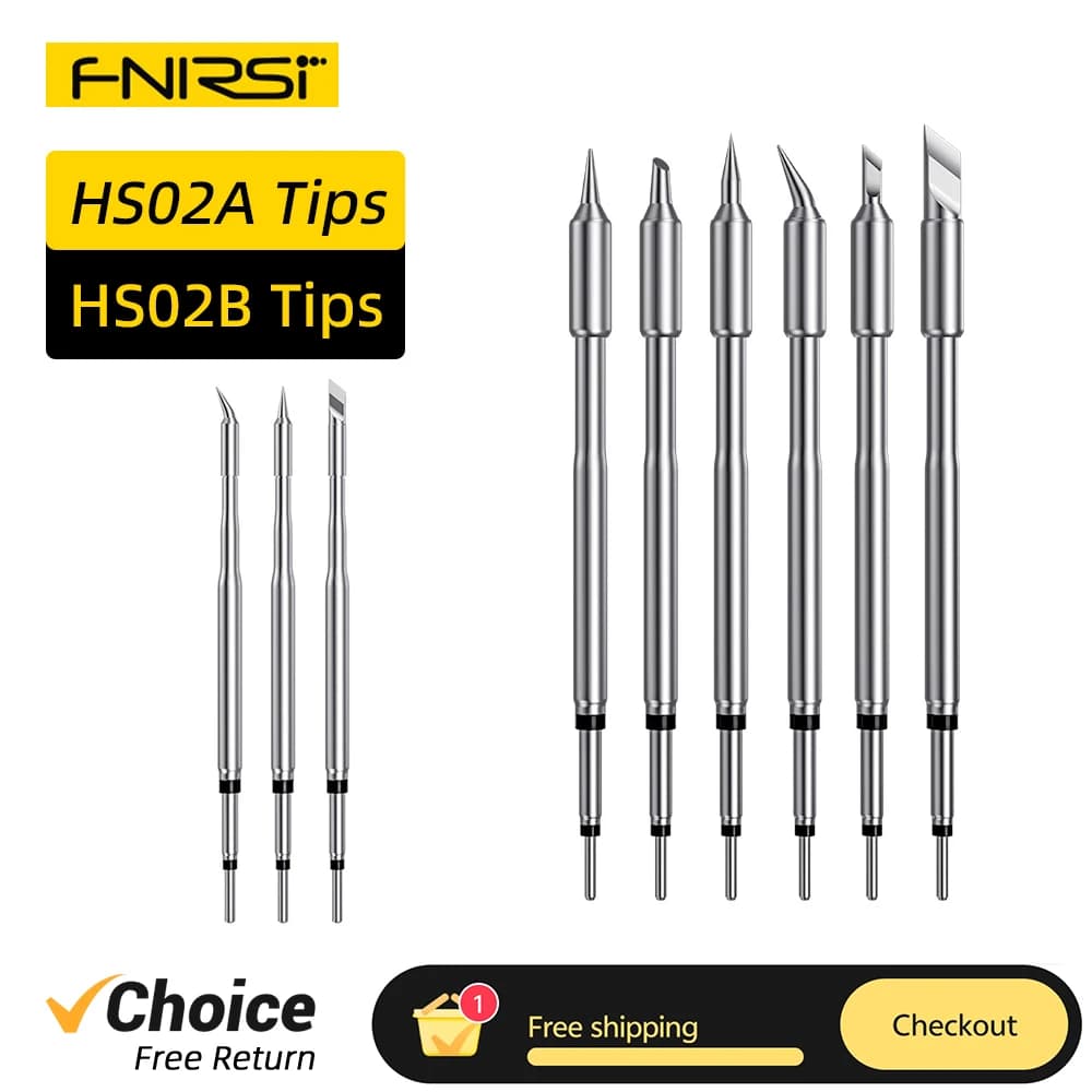 FNIRSI HS02 Series Replace Tip for DWS-200 Soldering Station Accessories HS-02A T245 Welding Tools HS02B C210 Tips