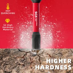 12/24 Piece Set of S2 Steel Hex Impact Bits, Strong Magnetic and Anti-Torsion, Transparent Box Storage, Industrial-Grade Repair Tools