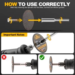18/52pcs 1-1/2" Mini Cut Off Wheels Fiberglass Reinforced Cutting Disc Accessories With Mandrels Abrasive Tools For Rotary Tool