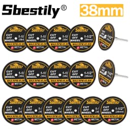 18/52pcs 1-1/2" Mini Cut Off Wheels Fiberglass Reinforced Cutting Disc Accessories With Mandrels Abrasive Tools For Rotary Tool