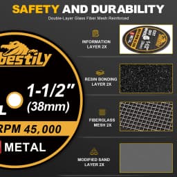 18/52pcs 1-1/2" Mini Cut Off Wheels Fiberglass Reinforced Cutting Disc Accessories With Mandrels Abrasive Tools For Rotary Tool