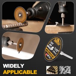 18/52pcs 1-1/2" Mini Cut Off Wheels Fiberglass Reinforced Cutting Disc Accessories With Mandrels Abrasive Tools For Rotary Tool