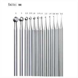 Hot sale 12Pcs Round Shape Ball Burr Set - 3/32Inch Shank Jewelry Making Burs Round Ball Shape Engraving Bits