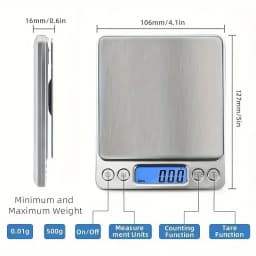 3kg-0.1g High precision jewelry scale Mini electronic pocket weighing portable household kitchen scale food weighing precision