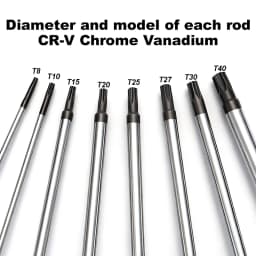 1pcs Magnetic Torx Screwdriver Precision T8 T10 T15 T20 T25 T27 T30 T40 Torx Security Controller Repair Hand Tool Kit