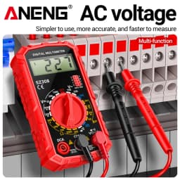Digital Multimeter AC/DC Current Voltage Resistance Meter Meter Electrician LCD Backlight Ohm Square Wave Test Tools ANENG SZ308