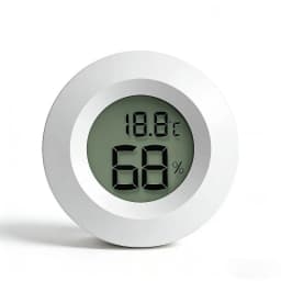 NEW Mini Hygrometer Thermometer Fahrenheit or Celsius Meter Digital LCD Monitor Indoor Room Round Humidity Temperature Gauge