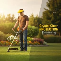 Full Face Mesh Protection Helmet for Safety While Using Garden Grass Trimmer Weed Wacker