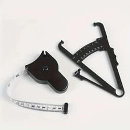 1 Set Body Fat Measuring Device and Waist Tape Combination-Handheld Fat Meter and Tape Measure,Portable Fitness Measurement Too