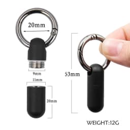 Pure Titanium Waterproof Bunker Portable Small Pill Box Sealed Waterproof Keyring Mini Carry-on First Aid Pill Bottle Three Colo