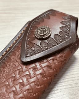 Exquisite Single-Edged Knife Sheath, Leather Folding Knife Sheath, Outdoor Knife Sheath, Multi-Purpose Knife Sheath