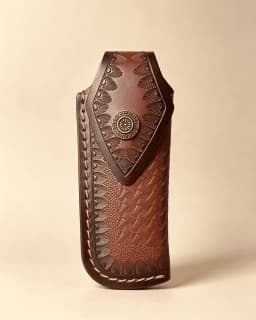 Exquisite Single-Edged Knife Sheath, Leather Folding Knife Sheath, Outdoor Knife Sheath, Multi-Purpose Knife Sheath