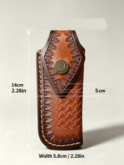 Exquisite Single-Edged Knife Sheath, Leather Folding Knife Sheath, Outdoor Knife Sheath, Multi-Purpose Knife Sheath