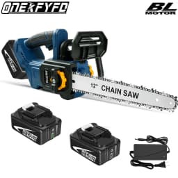 12 Inch Brushless Electric Saw Cordless Electric Chainsaw Woodworking Garden Pruning Saw Tools For Makita 18V Battery Pins