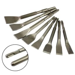 1PC Chisel Bits Square/Round Handle Shank Carbon Steel Point Groove Gouge Flat Chisel Drill Bit For Concrete Brick Wall Drilling