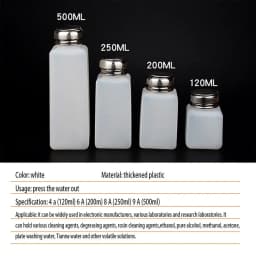 100/200/250/500ML Liquid Alcohol Split Bottle Anti Volatilization Flux Bottle Press Type Split Bottle