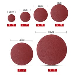 75-100-125-150-180mm Sanding Paper Set 3-4-5-6-7 Inches 40-80-120-2000 Grid Metal Polished Woodworking Tools Dremel Accessories