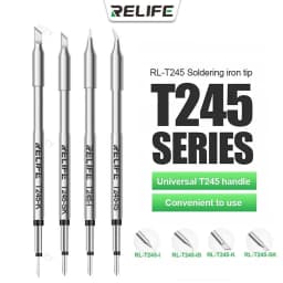 RELIFE RL-T245 Tips Universal C245 Soldering Iron Tip Compatible For Xsoldering Sugon Soldering Station GVM Aixun Handle