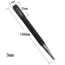 Alloy Steel Center Punch Steel Scriber Marke Metal Wood Marking Drilling Tool Carving Scribing Marker Tools 1.5/2/3mm