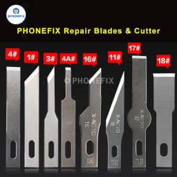 10pcs Wood Paper Cutter Pen Knife Carving Knife IC Chips Remover for Phone Motherboard Repair Pry Opening Thin Blades Set
