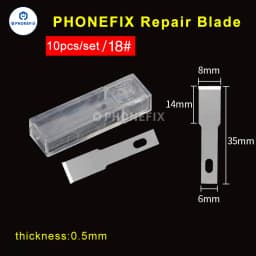 10pcs Wood Paper Cutter Pen Knife Carving Knife IC Chips Remover for Phone Motherboard Repair Pry Opening Thin Blades Set