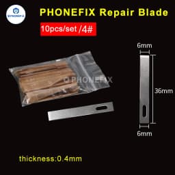 10pcs Wood Paper Cutter Pen Knife Carving Knife IC Chips Remover for Phone Motherboard Repair Pry Opening Thin Blades Set