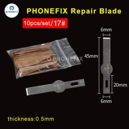 10pcs Wood Paper Cutter Pen Knife Carving Knife IC Chips Remover for Phone Motherboard Repair Pry Opening Thin Blades Set