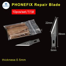 10pcs Wood Paper Cutter Pen Knife Carving Knife IC Chips Remover for Phone Motherboard Repair Pry Opening Thin Blades Set