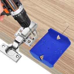 35/40mm Hinge Drilling Locator Cabinet Door Punching Positioning Ruler Template Carpentry Hinge Installation Auxiliary Tool