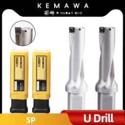 KEMAWA SP Drill Bites Insert Drill Metal Drill Bits 13mm-50mm Depth 2D 3D 4D Indexable U Drill Bite Machinery Lathes CNC Water