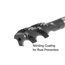Uxcell HSS Spiral Flute Screw Threading Taps Drill Set Tools Metric M2 M2.5 M3 M4 M6 M8 M10 Coated Machine Thread Tap Nitriding