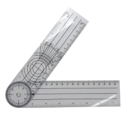 0-140mm 360 Degree Goniometer Angle Medical Spinal Angle Ruler Angle Inclinometer Ruler Protractor Angle finder Measuring Tool