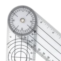0-140mm 360 Degree Goniometer Angle Medical Spinal Angle Ruler Angle Inclinometer Ruler Protractor Angle finder Measuring Tool