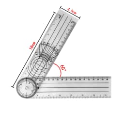 0-140mm 360 Degree Goniometer Angle Medical Spinal Angle Ruler Angle Inclinometer Ruler Protractor Angle finder Measuring Tool