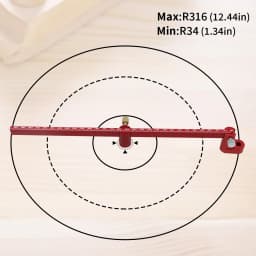 Woodworking Compass Scriber, Adjustable Circular Drawing Ruler Aluminum Fixed-Point Circle Line Marking Gauge Precision Drawing