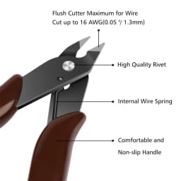 5Pcs 170 Wire Cutter DIY Trimmer Diagonal Side Cutting Cable Nippers Red Blue Pliers Hand Mini Snips Flush Nipper Trimmer