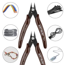 5Pcs 170 Wire Cutter DIY Trimmer Diagonal Side Cutting Cable Nippers Red Blue Pliers Hand Mini Snips Flush Nipper Trimmer
