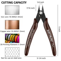 5Pcs 170 Wire Cutter DIY Trimmer Diagonal Side Cutting Cable Nippers Red Blue Pliers Hand Mini Snips Flush Nipper Trimmer