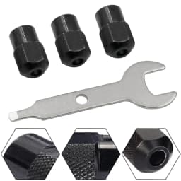 1 Set Drill Chuck Dremel Accessories Rotary Tools Chuck Nut Power Tool Accessories Zinc-Alloy Nuts M8 0.75mm Abrasive Tool Parts