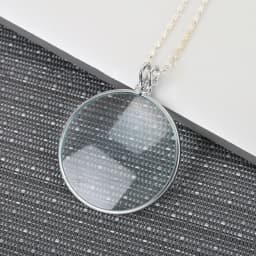 6X Magnifying Glass Reading Glasses Pendant Jewelry Optical Magnifier with Chain Necklace Neckglasses Portable Monocle Gift