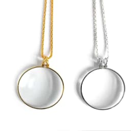 6X Magnifying Glass Reading Glasses Pendant Jewelry Optical Magnifier with Chain Necklace Neckglasses Portable Monocle Gift