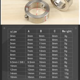 3-16mm Woodworking Drill Locator with Allen Wrench Double-Hole Screws Drill Bit Depth Stop Collars Ring Positioner Wood Tool