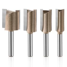 3-25mm Diameter Professiona Straight Bit Tungsten Carbide Single Double Flute Router Bit Wood Milling Cutter For Woodwork Tool