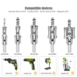 1pc 12-160mm TCT Carbide Hole Saw Drill Bit Hole Saw Cutter For Stainless Steel Metal Alloy Drilling