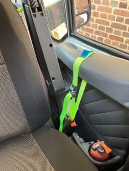 2Pcs Cab Lok Motorhome Security Door Straps Lock For Fiat Ducato Peugeot Boxer Citroen Relay